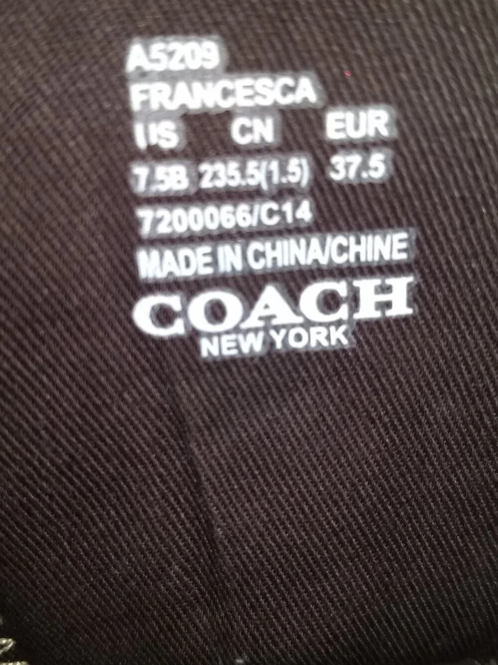 COACH Women's Sneakers Size 7.5B